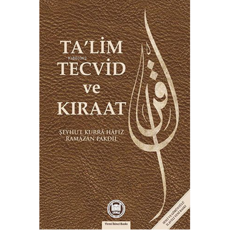 Ta'lim Tecvid ve Kıraat-Ramazan Pakdil